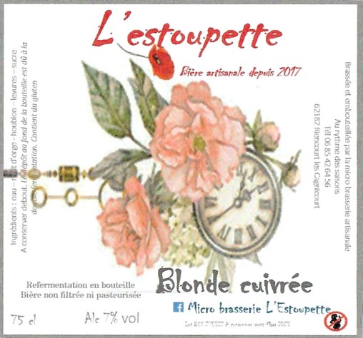 Etiquette BRASSERIE AU RYTHME DES SAISONS 15