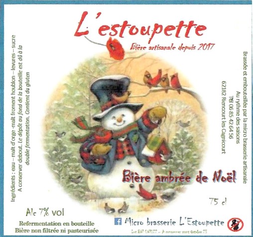 Etiquette BRASSERIE AU RYTHME DES SAISONS 18