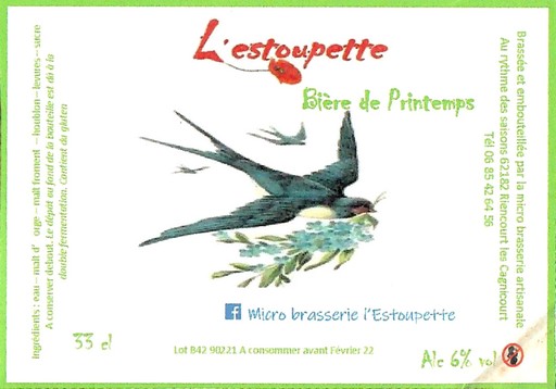 Etiquette BRASSERIE AU RYTHME DES SAISONS 39