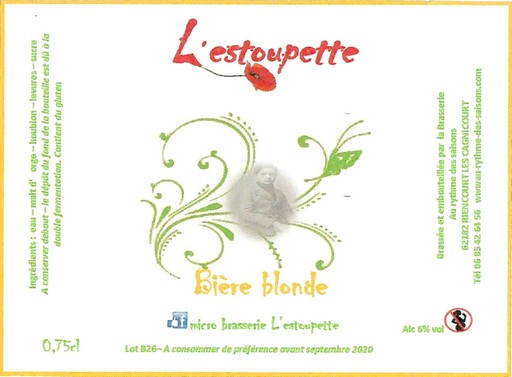 Etiquette BRASSERIE AU RYTHME DES SAISONS 42