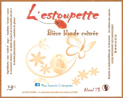 Etiquette BRASSERIE AU RYTHME DES SAISONS 55