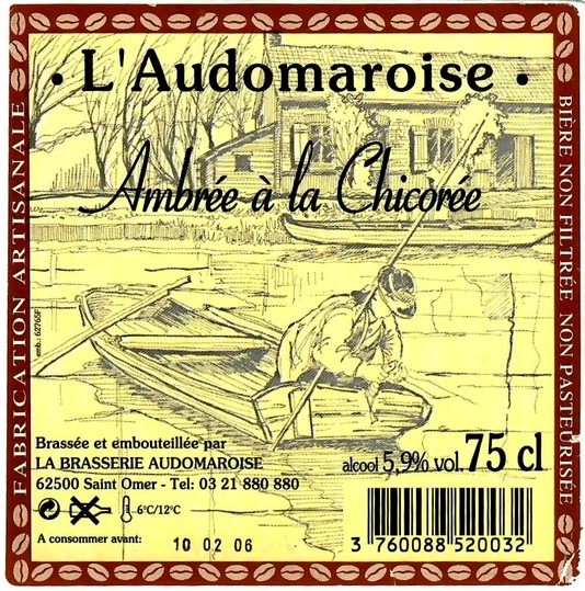 etiquette BRASSERIE AUDOMAROISE 10