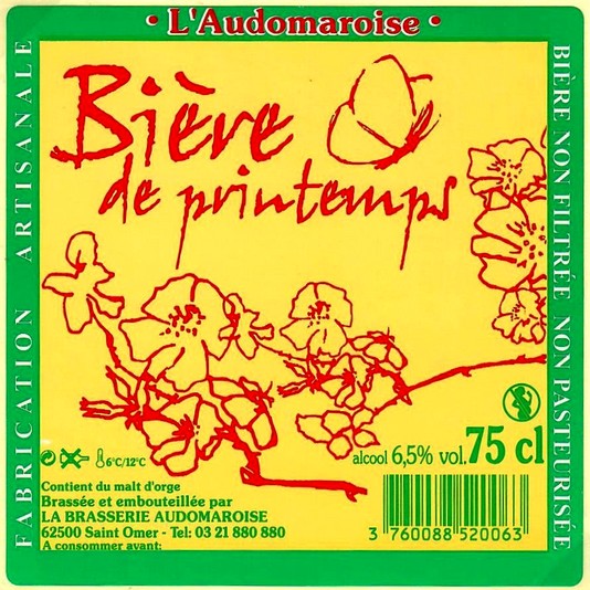 etiquette BRASSERIE AUDOMAROISE 15
