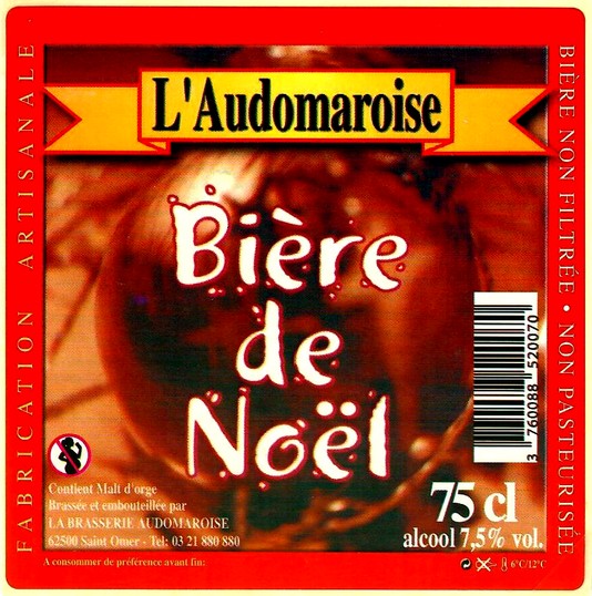 etiquette BRASSERIE AUDOMAROISE 18