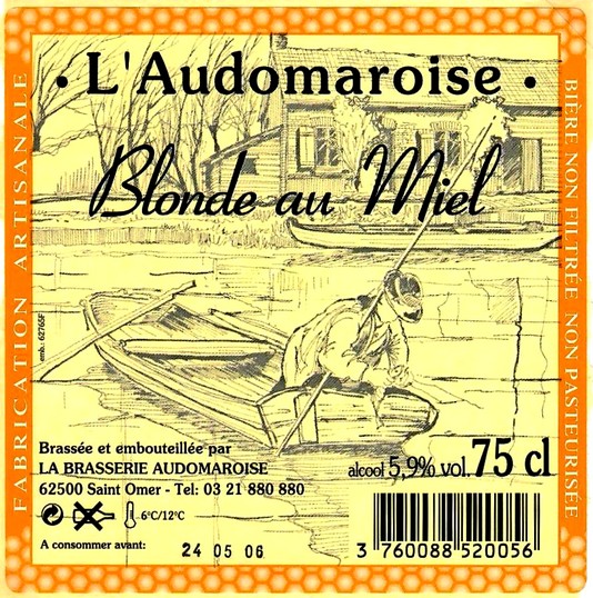 etiquette BRASSERIE AUDOMAROISE 22