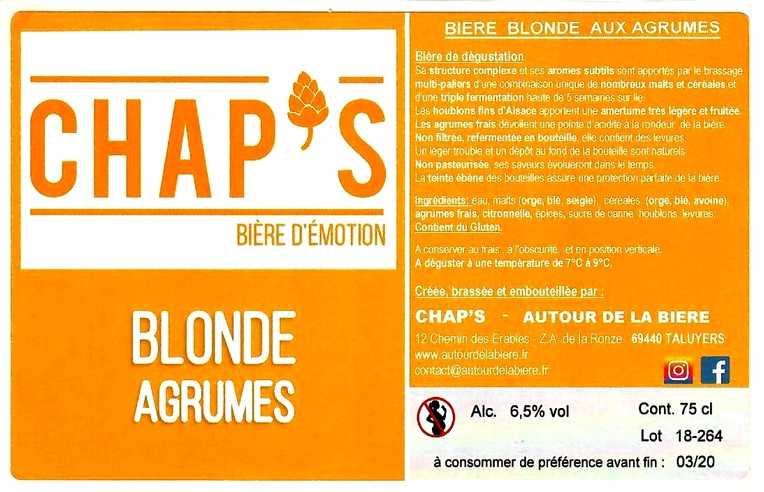 etiquette BRASSERIE AUTOUR DE LA BIERE 03