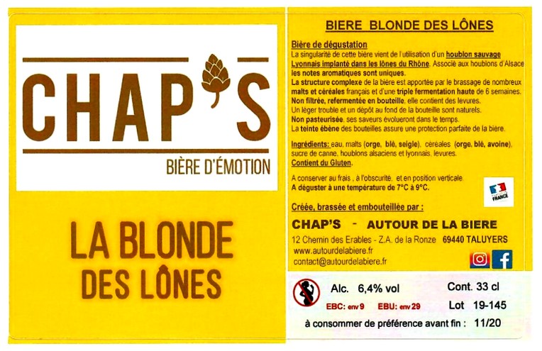 etiquette BRASSERIE AUTOUR DE LA BIERE 06