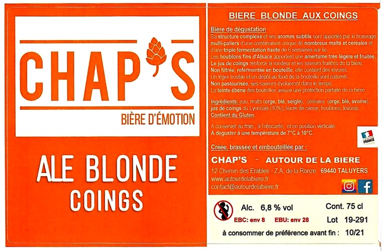 etiquette BRASSERIE AUTOUR DE LA BIERE 09