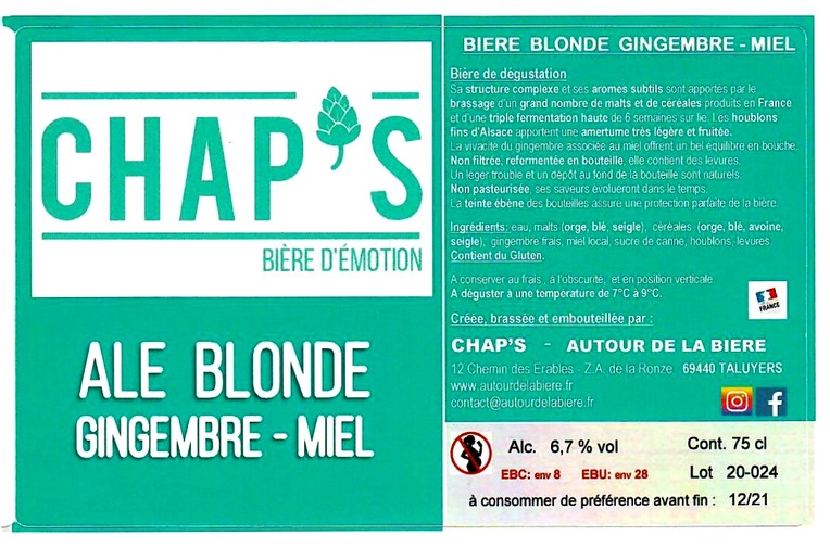 etiquette BRASSERIE AUTOUR DE LA BIERE 10