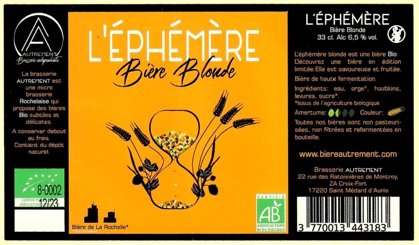 Etiquette BRASSERIE AUTREMENT 09