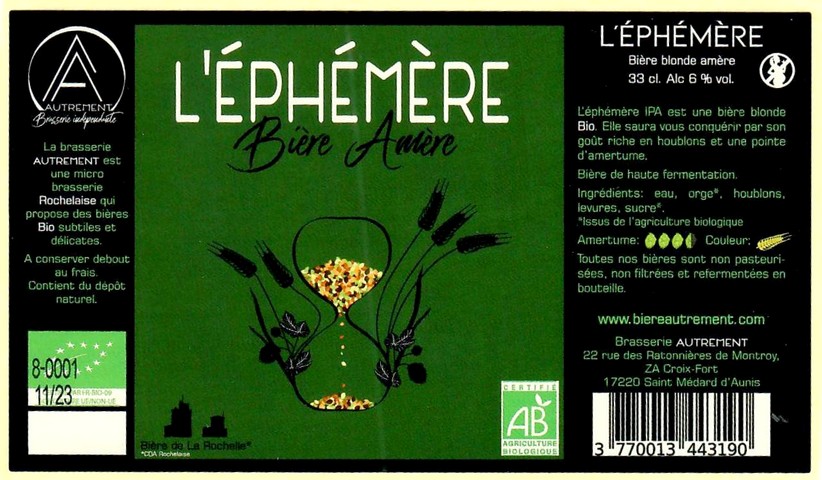 Etiquette BRASSERIE AUTREMENT 10