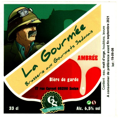 etiquette BRASSERIE AUX GOURMETS SEDANAIS 01