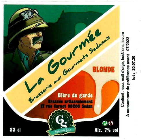 etiquette BRASSERIE AUX GOURMETS SEDANAIS 02