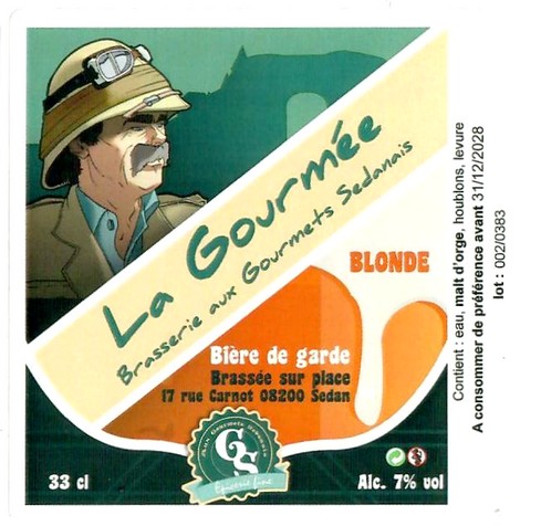 Etiquette BRASSERIE AUX GOURMETS SEDANAIS 07