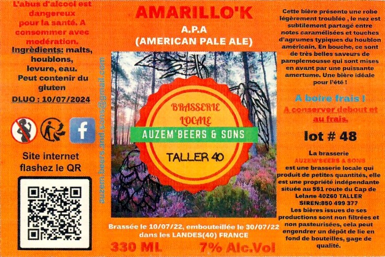 Etiquette BRASSERIE AUZEMBEERS 01