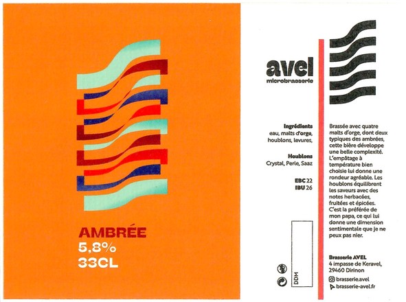 Etiquette BRASSERIE AVEL 03