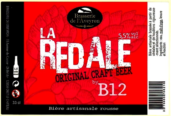 etiquette BRASSERIE AVEYRON 12