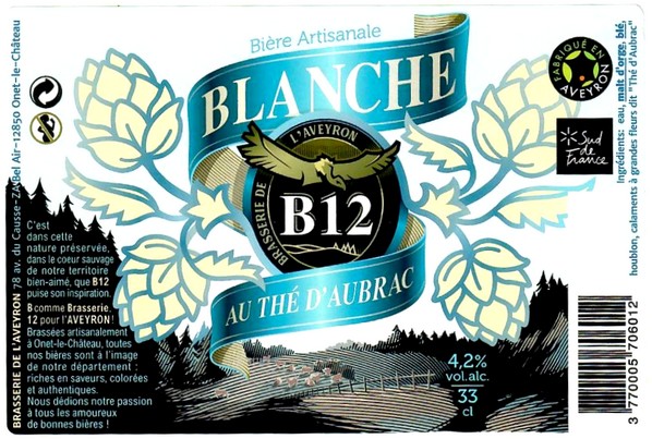 etiquette BRASSERIE AVEYRON 24