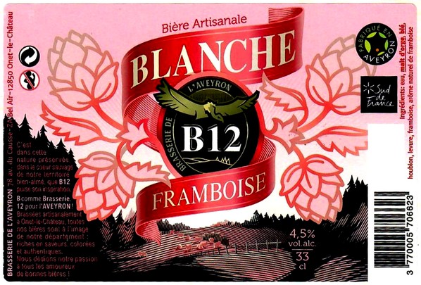 etiquette BRASSERIE AVEYRON 25