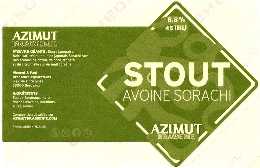 etiquette BRASSERIE AZIMUT 05