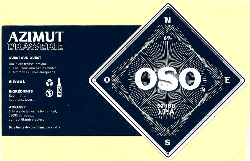 etiquette BRASSERIE AZIMUT 07