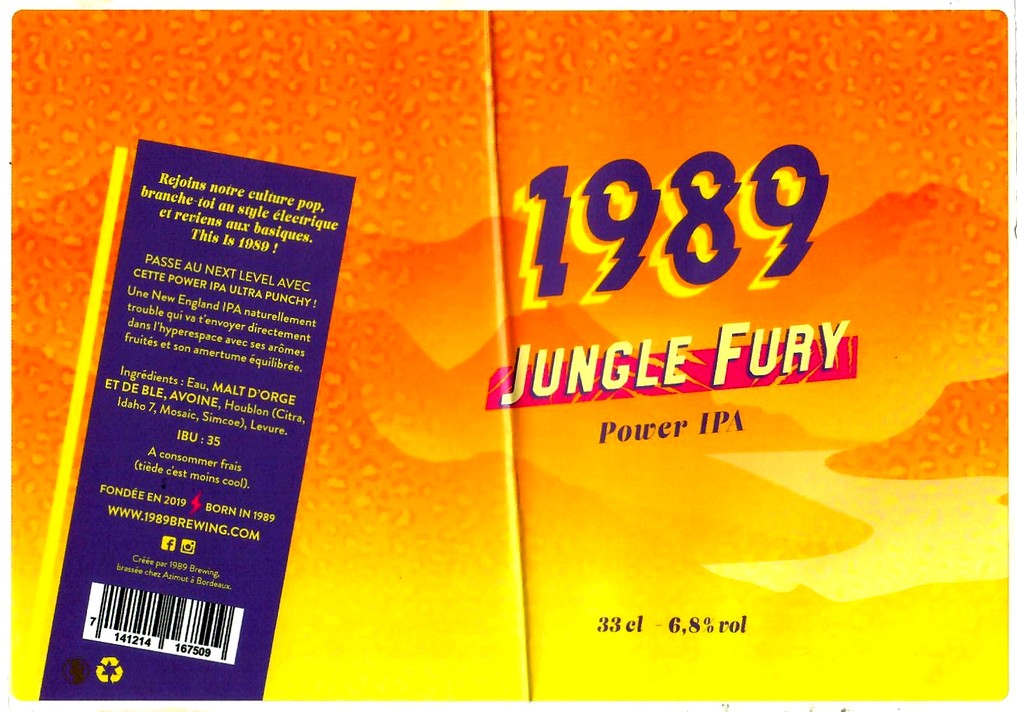 etiquette BRASSERIE AZIMUT 15