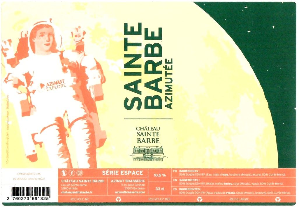 Etiquette BRASSERIE AZIMUT 17