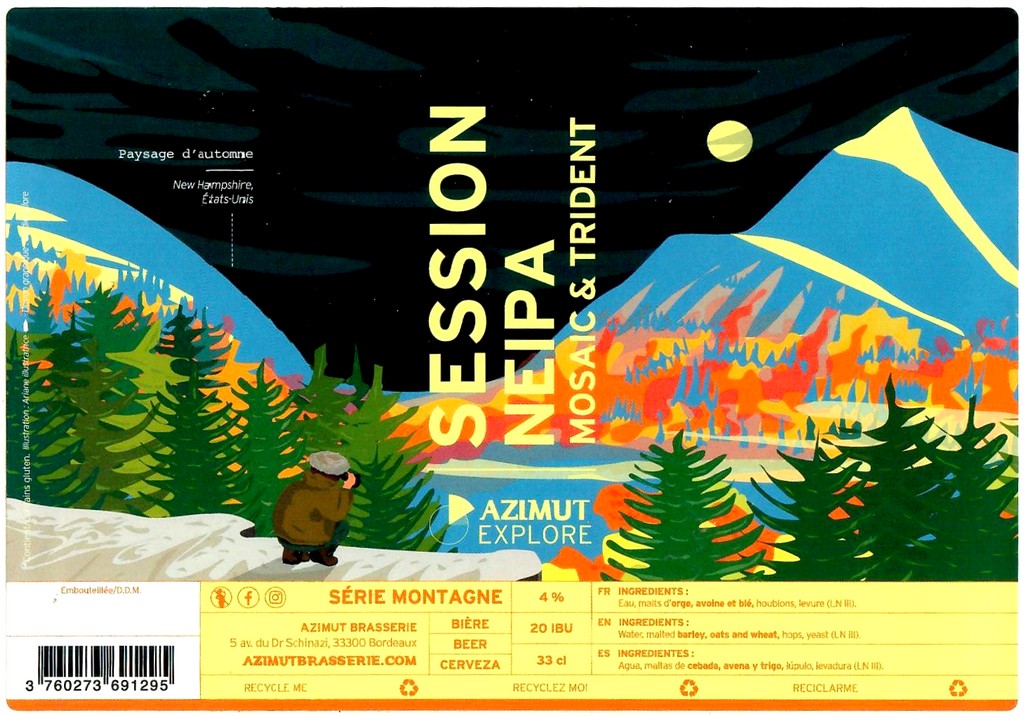 Etiquette BRASSERIE AZIMUT 18