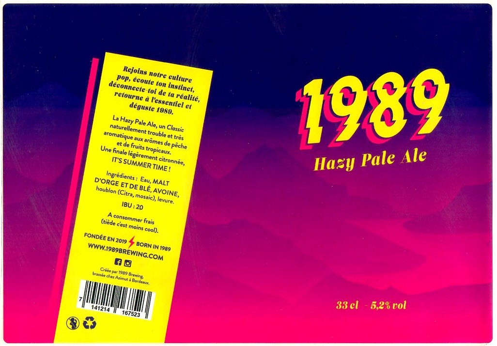 Etiquette BRASSERIE AZIMUT 20