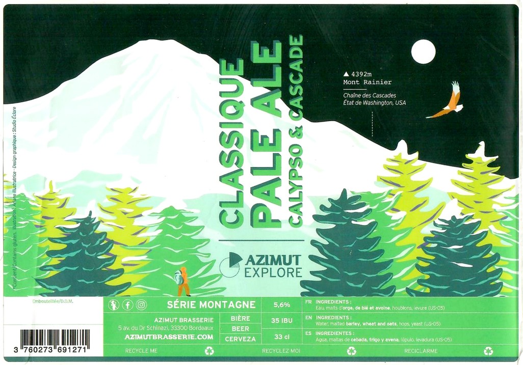 Etiquette BRASSERIE AZIMUT 23