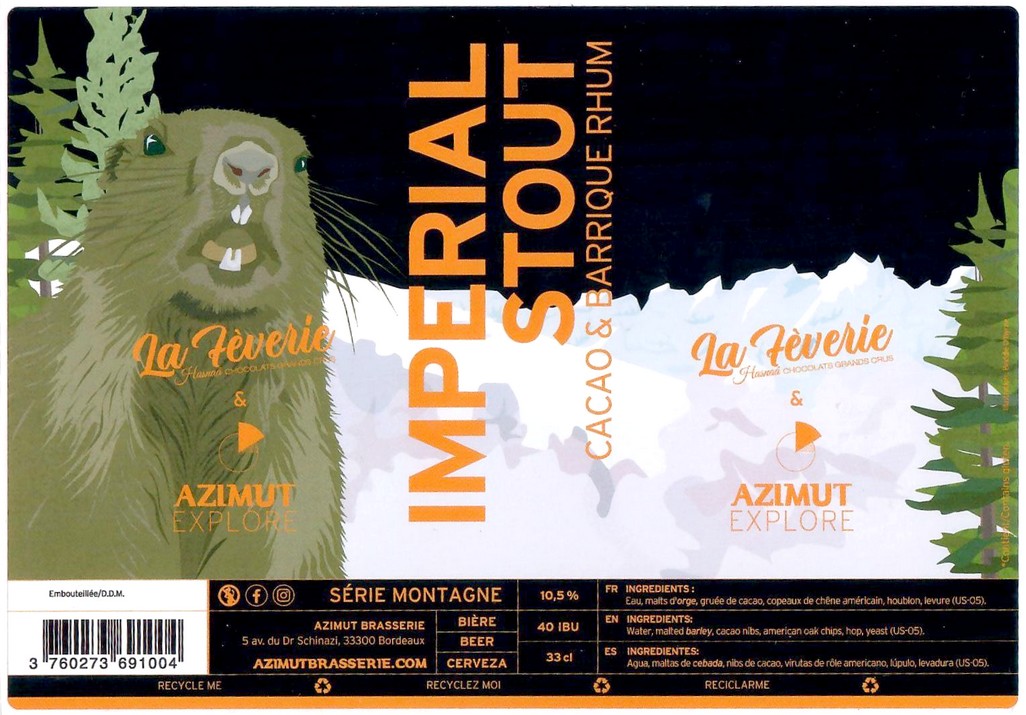 Etiquette BRASSERIE AZIMUT 27