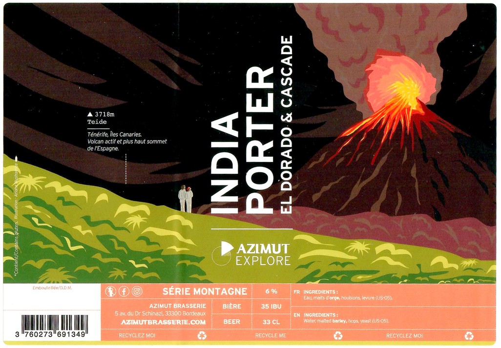 Etiquette BRASSERIE AZIMUT 42