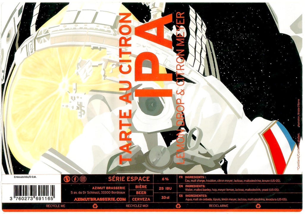 Etiquette BRASSERIE AZIMUT 47