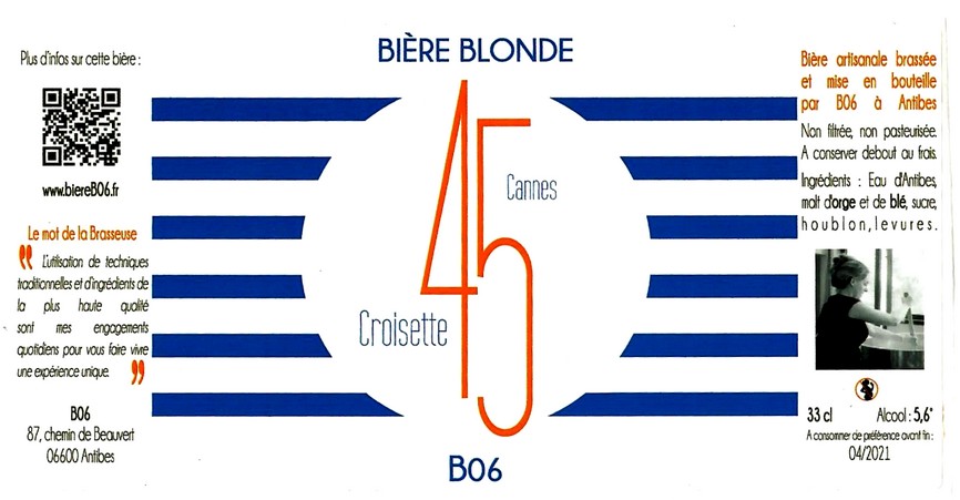 etiquette BRASSERIE B06 06