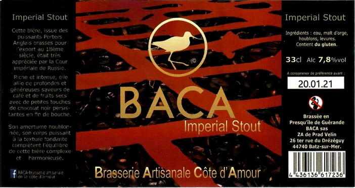 etiquette BRASSERIE BACA 19