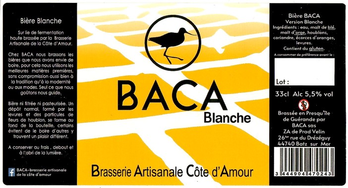 Etiquette BRASSERIE BACA 32