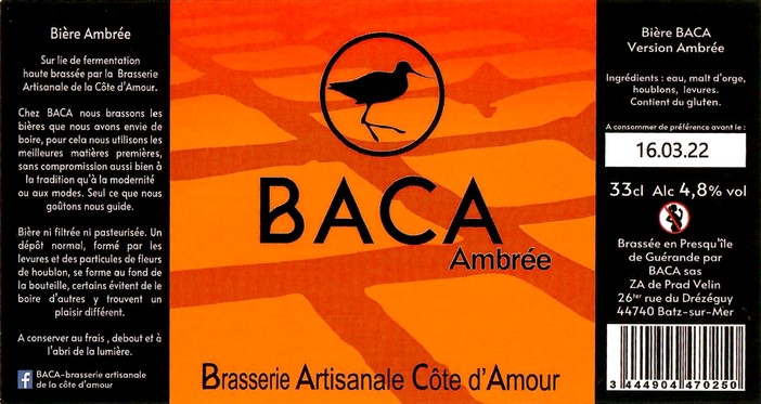 Etiquette BRASSERIE BACA 41