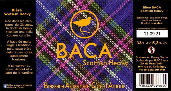 Etiquette BRASSERIE BACA 50