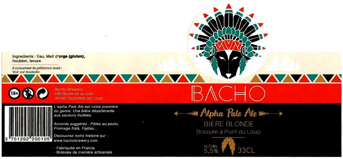 etiquette BRASSERIE BACHO 08