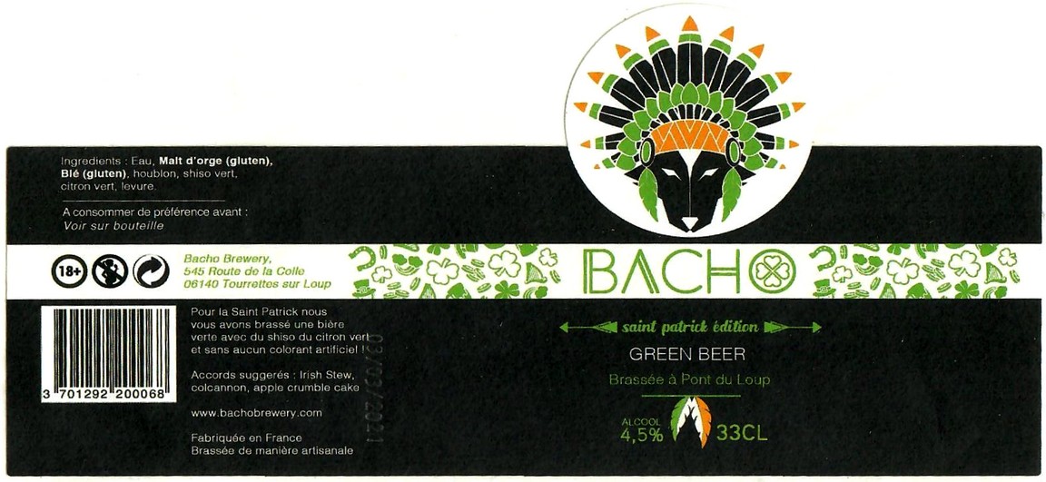 etiquette BRASSERIE BACHO 10