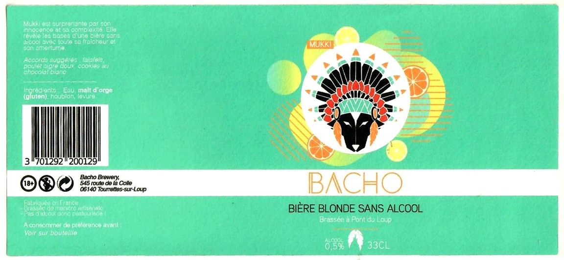 etiquette BRASSERIE BACHO 14