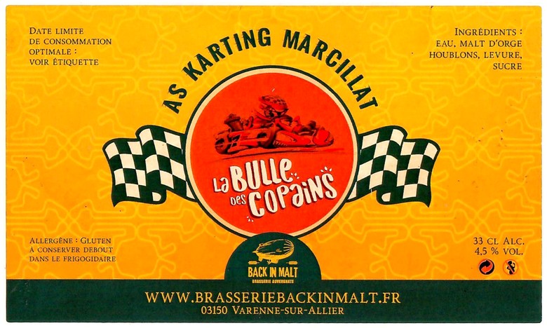 Etiquette BRASSERIE BACK IN MALT 08