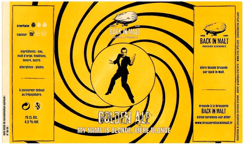Etiquette BRASSERIE BACK IN MALT 09