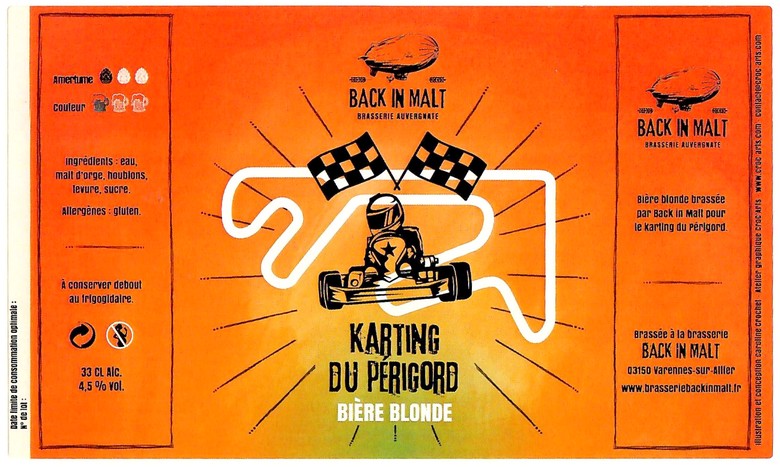 Etiquette BRASSERIE BACK IN MALT 17