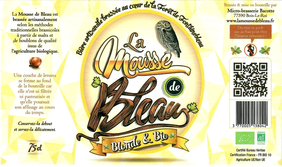 Etiquette BRASSERIE BACOTTE 01