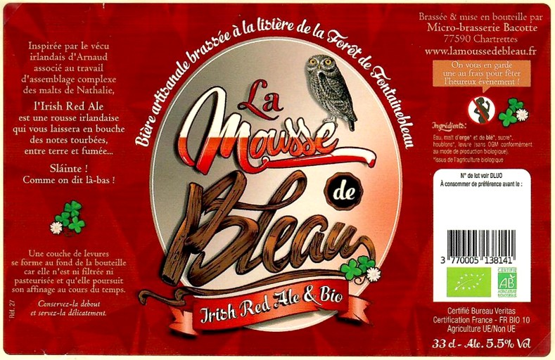 Etiquette BRASSERIE BACOTTE 13