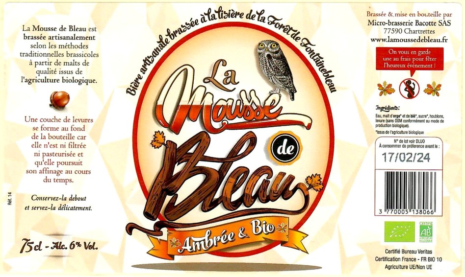 Etiquette BRASSERIE BACOTTE 17