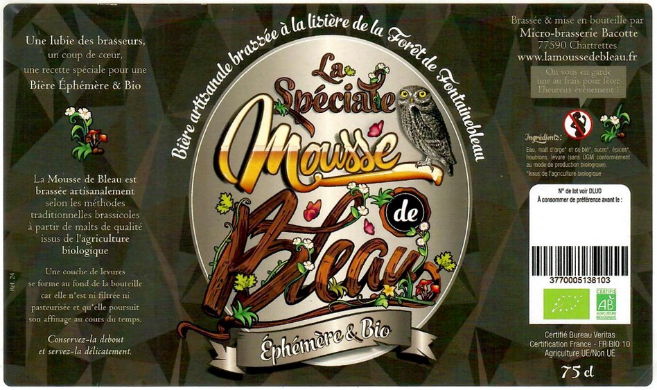 Etiquette BRASSERIE BACOTTE 18