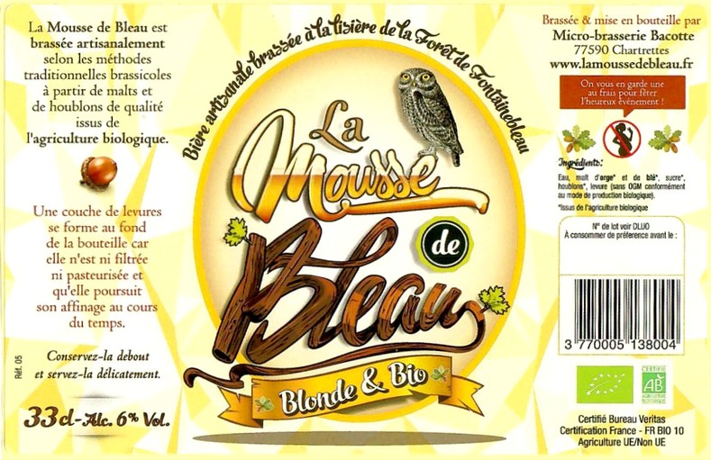 Etiquette BRASSERIE BACOTTE 22