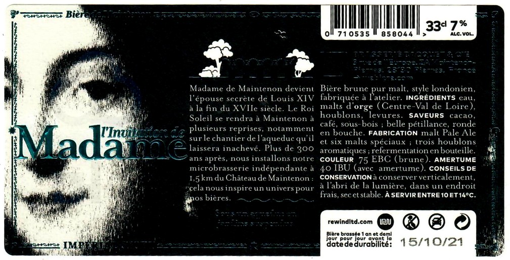 etiquette BRASSERIE BACQUET 05